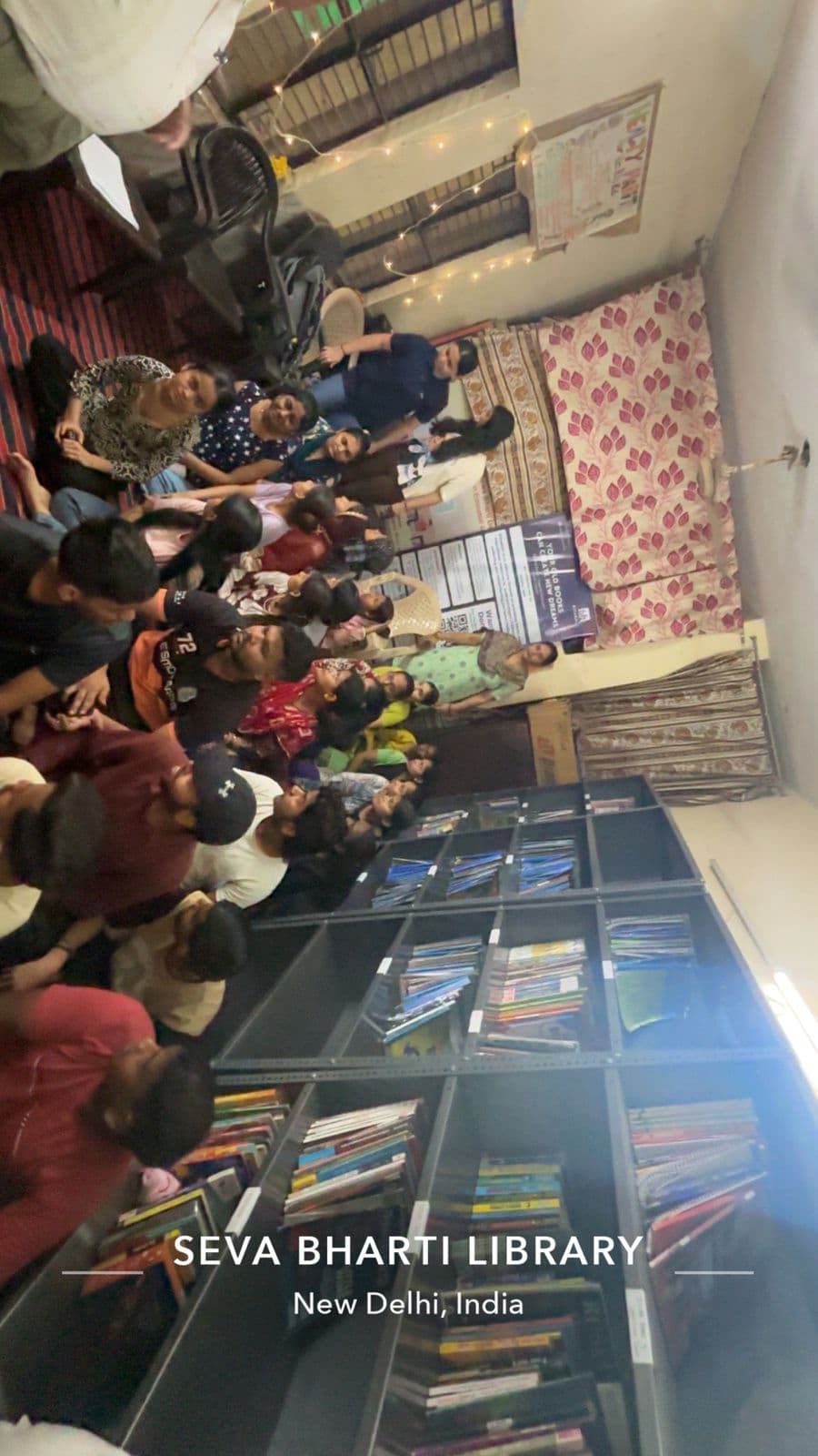Students engaged in story time